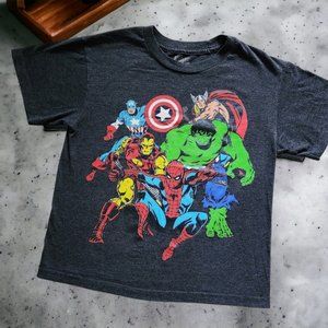 EUC MARVEL MED Boys Charcoal T-Shirt